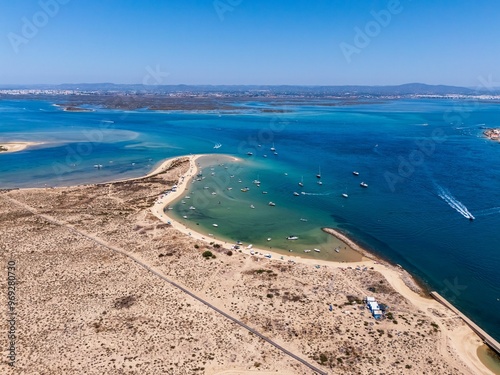 Portugal, Algarve, Ilhas de Faro, Drone