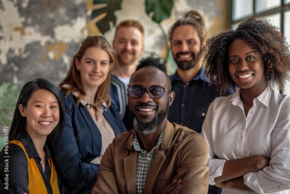 A group of people standing together in a row, diverse ages and faces A group of people standing together in a row, diverse ages and faces