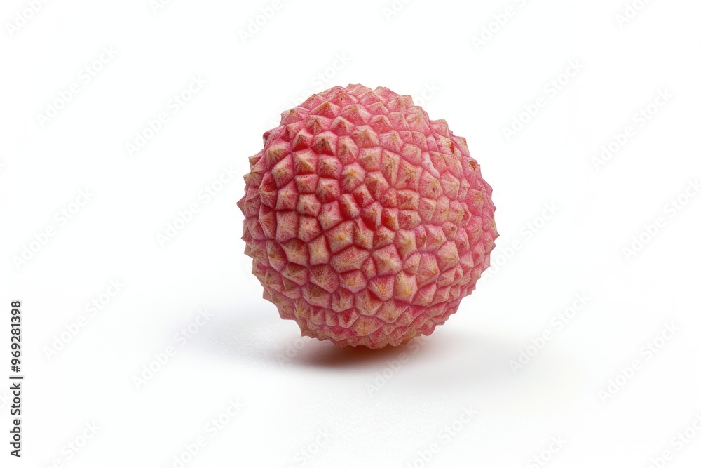 Close-up shot of a single fruit on a white surface, ideal for product or food photography Close-up shot of a single fruit on a white surface, ideal for product or food photography