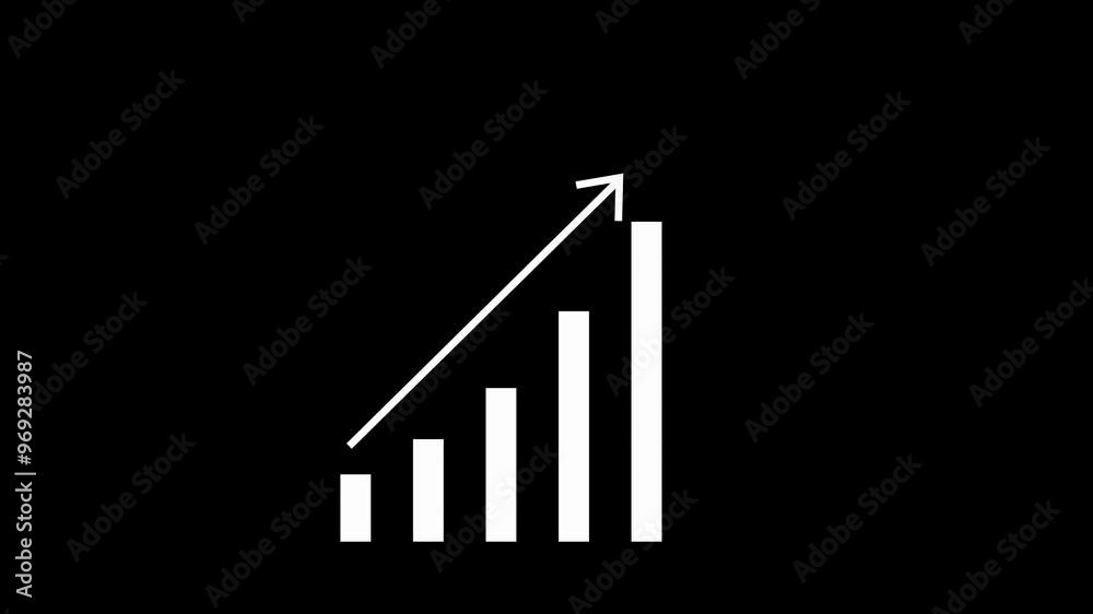 business graph with arrow business graph with arrow