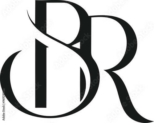 br clothing luxury fashion streetwear modern logo design