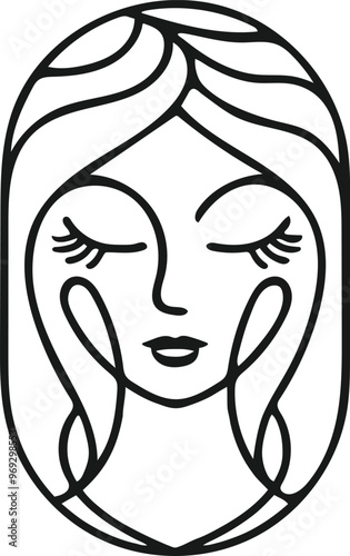 Beauty women line art luxury creative flower beauty skin care minimalist logo design