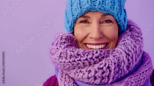 The Woman in Cozy Scarf