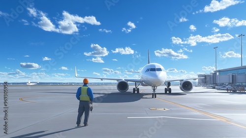 Airplane on the Tarmac.