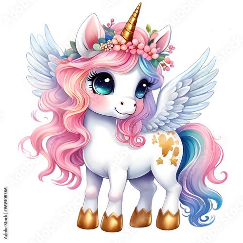unicorn with a flower