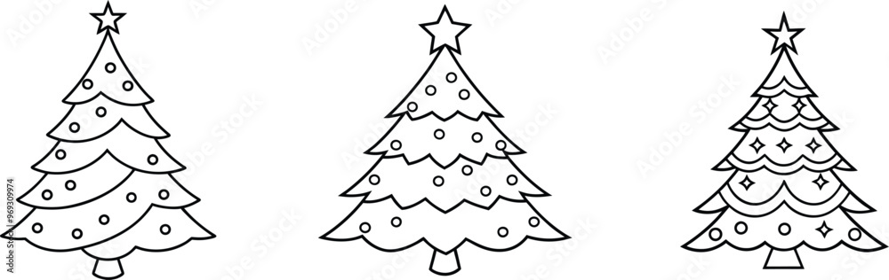 christmas tree sketch