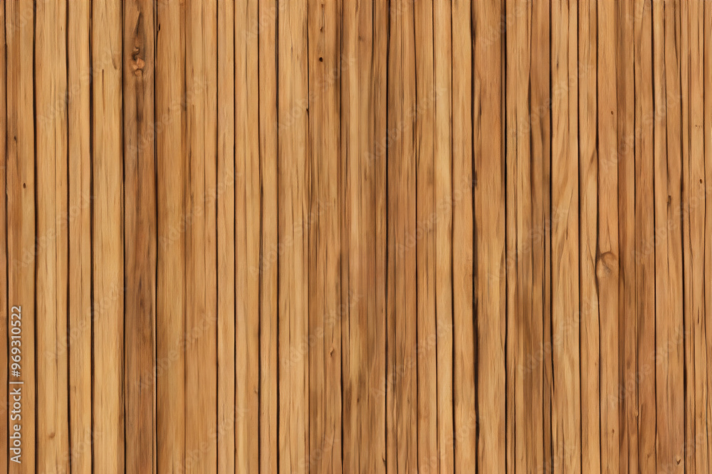 Close-up view of natural wood grain. The surface is brown with vertical planks of wood. Close-up view of natural wood grain. The surface is brown with vertical planks of wood.