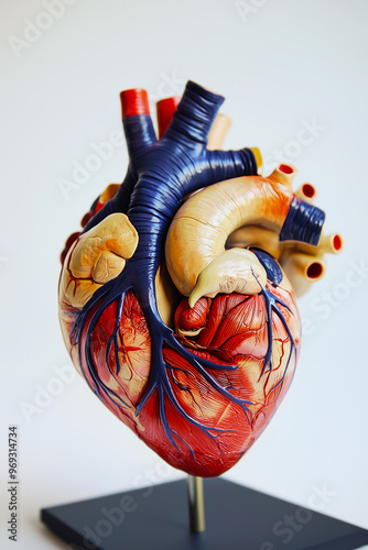 Anatomical Model of the Human Heart. Cardiovascular System Model: Detailed Heart. Disease. Cardio.	