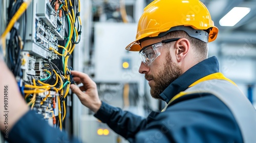 Engineer testing electrical products for safety and compliance, electrical testing, product safety validation