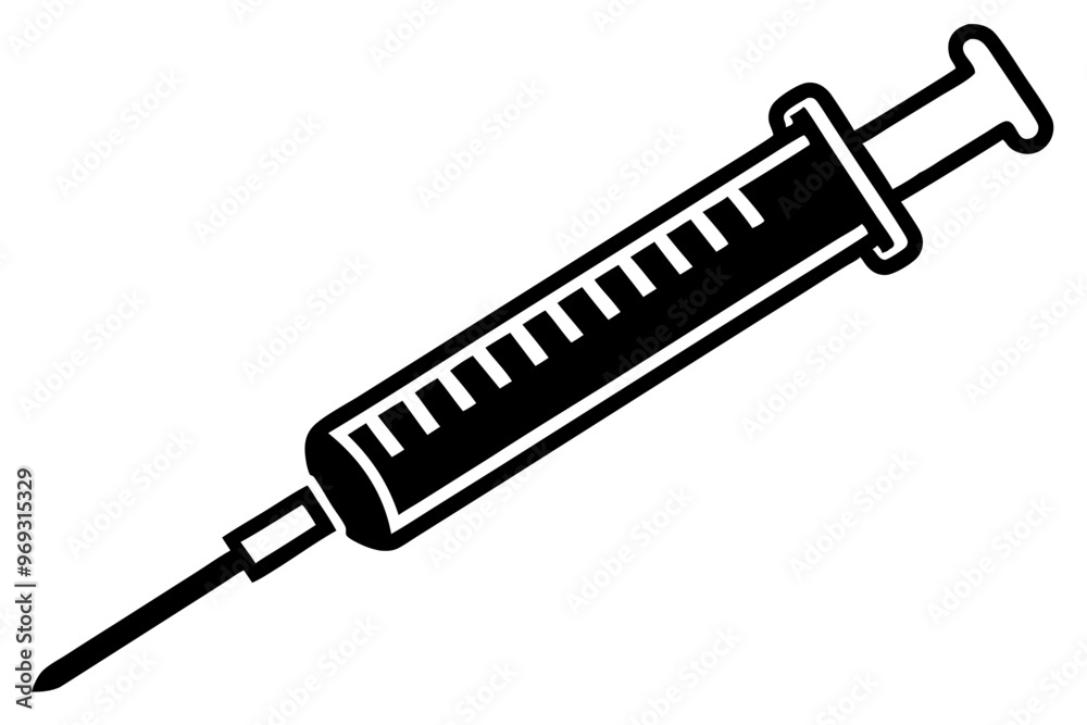 Syringe injection icon vector, medical syringe silhouette, Symbol, vector, illustration
Syringe injection icon vector, medical syringe silhouette, Symbol, vector, illustration