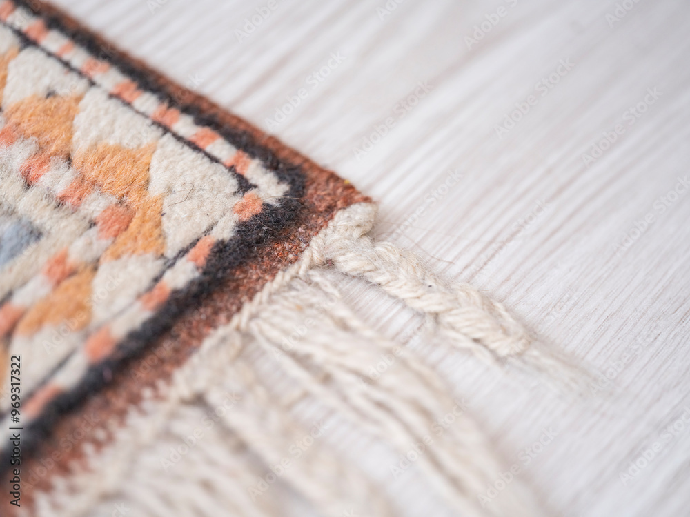 Fototapeta premium an old rug on the floor