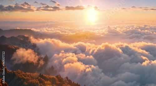 the sunrise view is very beautiful 4k