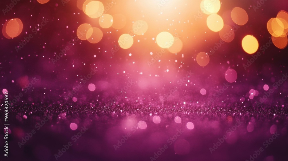 Dreamy Purple Bokeh Background with Sparkling Light Effects Dreamy Purple Bokeh Background with Sparkling Light Effects