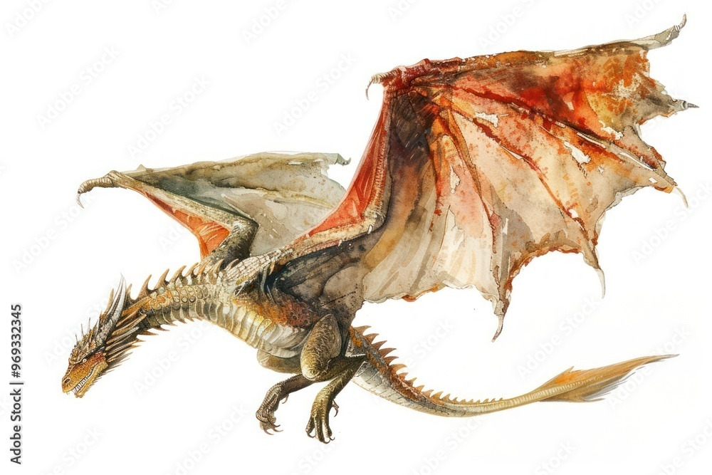 Dragon flying dragon illustration animal. Dragon flying dragon illustration animal.