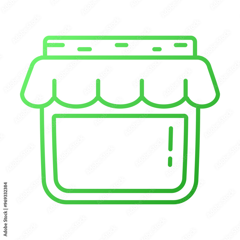 Honey Jar Icon Gradient Outline Style Honey Jar Icon Gradient Outline Style