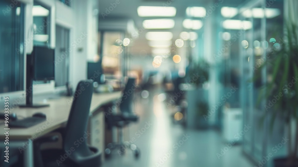 Office blurred background illustration generated by ai Office blurred background illustration generated by ai