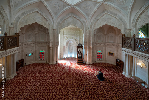 фотографія Interior of the White Mosque, Bulgar