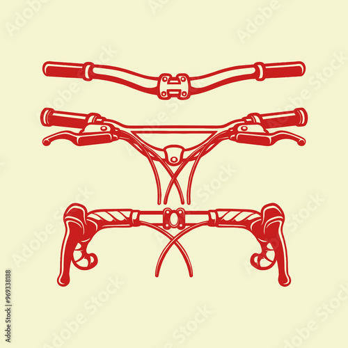 HANDLEBARS VECTOR ILLUSTRATION