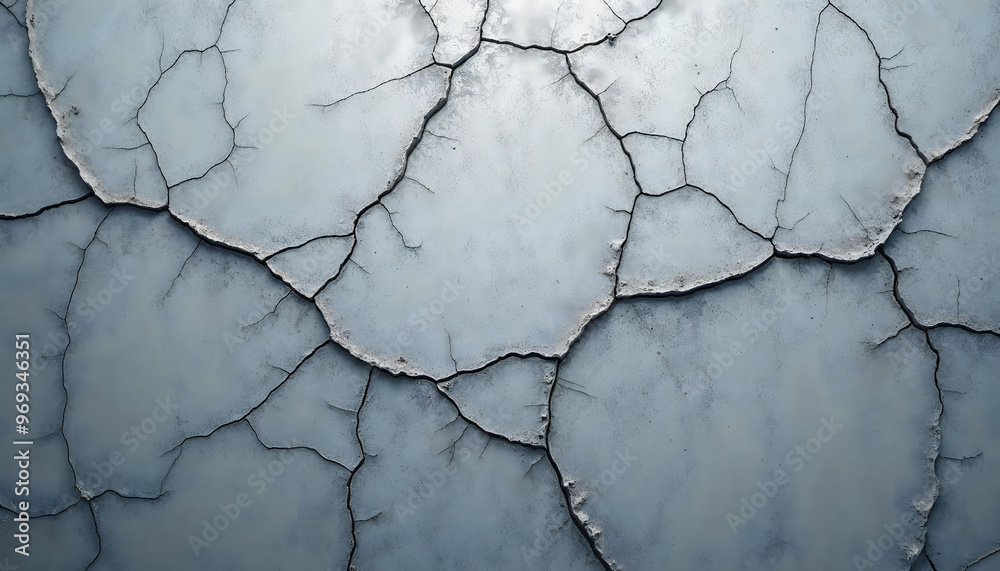 Close-up of a weathered cracked blue surface, ideal for use in backgrounds or abstract designs, showcasing nature's intricate patterns and textures. Close-up of a weathered cracked blue surface, ideal for use in backgrounds or abstract designs, showcasing nature's intricate patterns and textures.