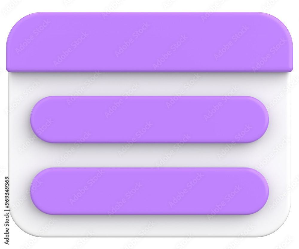 3D illustration of dialog box. Question popup. 3D illustration of dialog box. Question popup.
