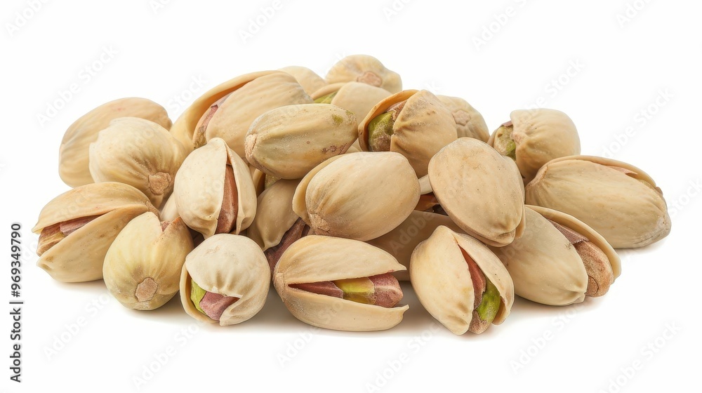 whole unshelled pistachios isolated on pure white background cut out photo whole unshelled pistachios isolated on pure white background cut out photo