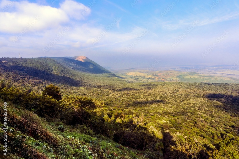 Fototapeta premium View from the Rift Valley view point in Nairobi outskirts, Kenya