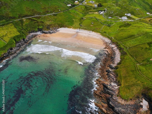 County Donegal beach landscape in Ireland photo