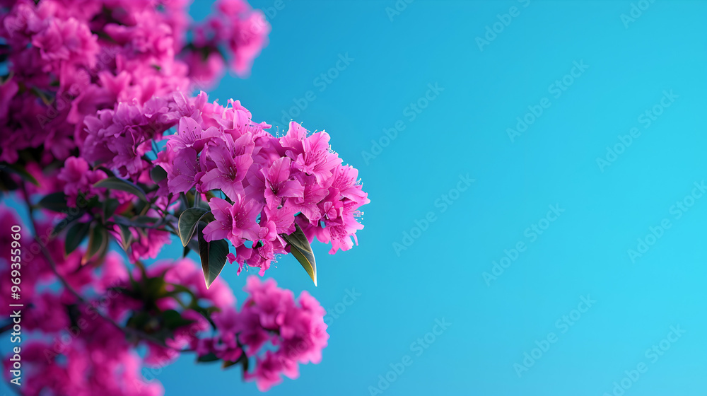 Obraz premium The Branches Tree With Purple Flowers Against