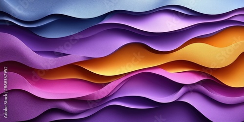 Abstract waves in vibrant colors create a dynamic visual flow.