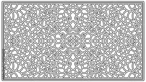 black and white ornamental textured background