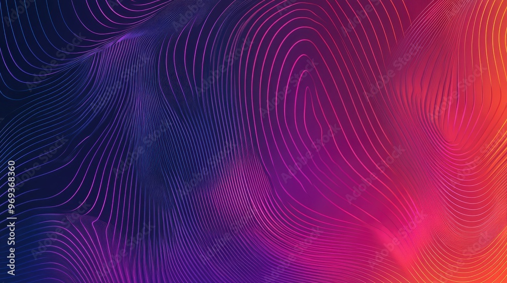 Abstract Background with Wavy Lines in Pink, Orange, and Blue Hues Abstract Background with Wavy Lines in Pink, Orange, and Blue Hues