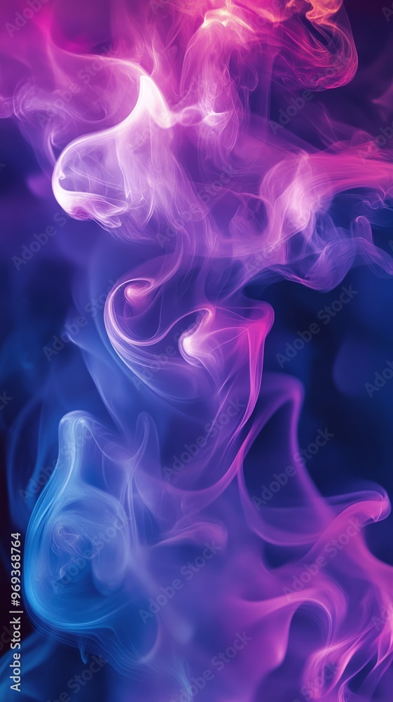 Colorful abstract smoke over dark background Colorful abstract smoke over dark background