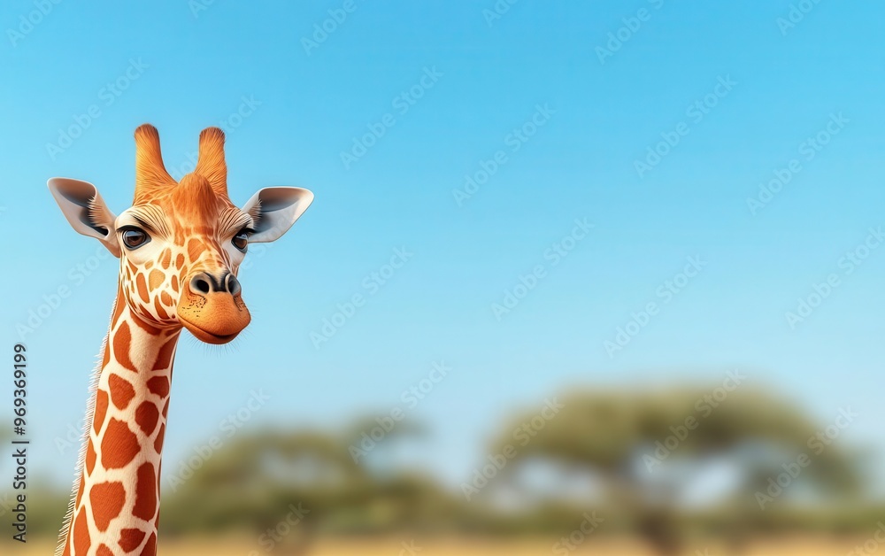 Naklejka premium Wildlife safari itinerary, national parks and reserves, 3D illustration