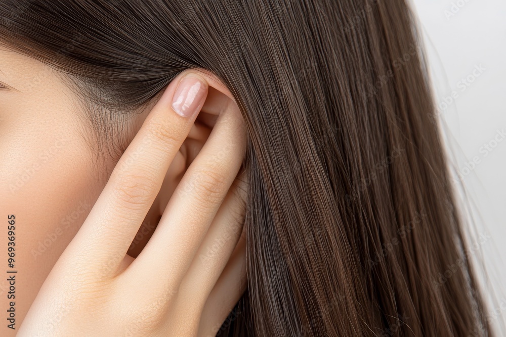 This example illustrates the concept of sensitive skin allergies in which a woman itches on her back, causing a red rash from scratching and allergy symptoms. This example illustrates the concept of sensitive skin allergies in which a woman itches on her back, causing a red rash from scratching and allergy symptoms.