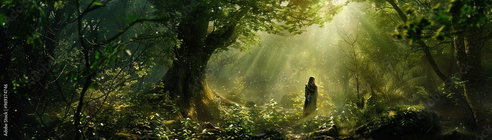 In the heart of the forest, an ancient spirit recounts the saga of nature, tales untold on National Tell a Story Day
