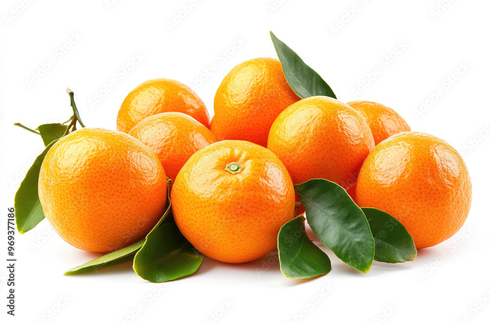 A Group of Clementines in Assorted Positions Vibrant Orange for a Fresh Citrus Display A Group of Clementines in Assorted Positions Vibrant Orange for a Fresh Citrus Display