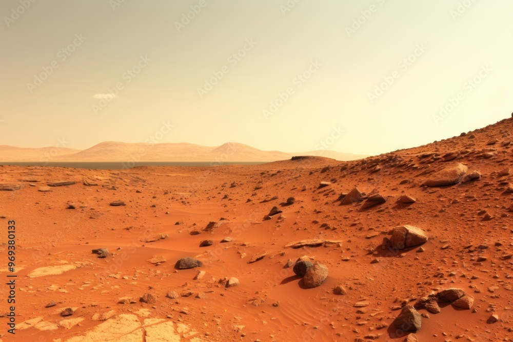 Fototapeta premium Landscape on Mars