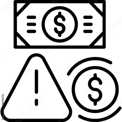 Financial Risk Icon