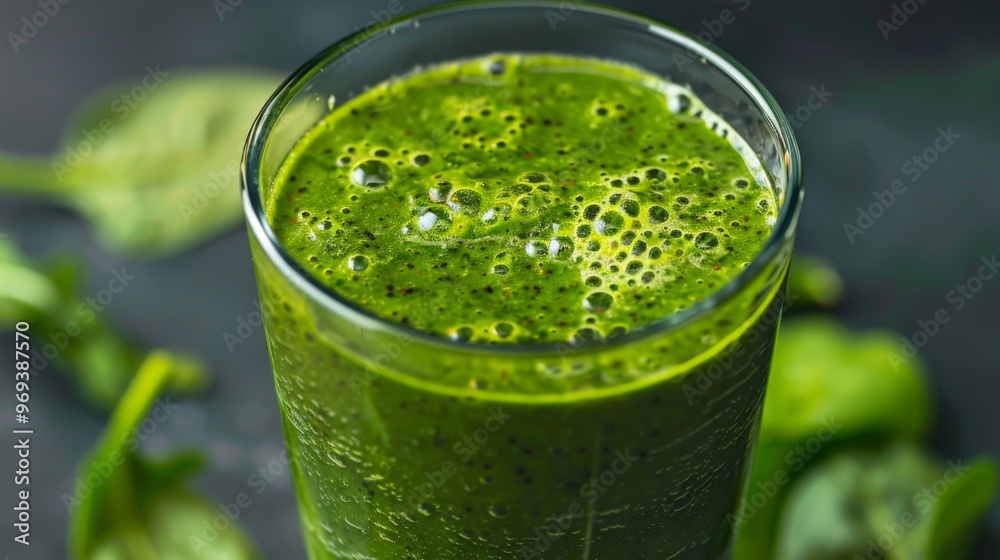 Green smoothie cocktail background illustration generated by ai Green smoothie cocktail background illustration generated by ai
