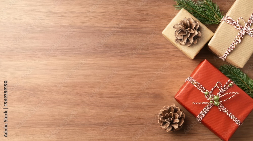 Fototapeta premium Thanksgiving business party featuring festive corporate gifts A warm