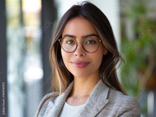 Businesswoman in Modern Office