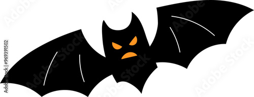 scary bat halloween vector illustration