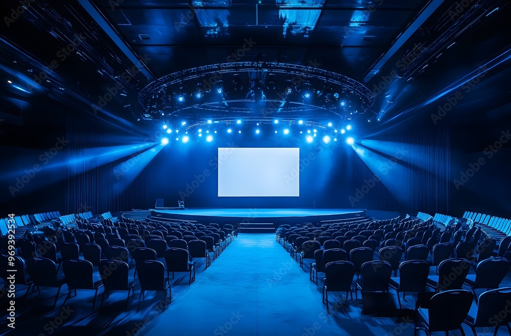 Naklejka premium stage with spotlight