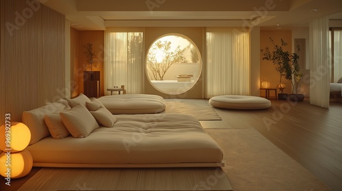 Cozy bedroom with a luxury ...