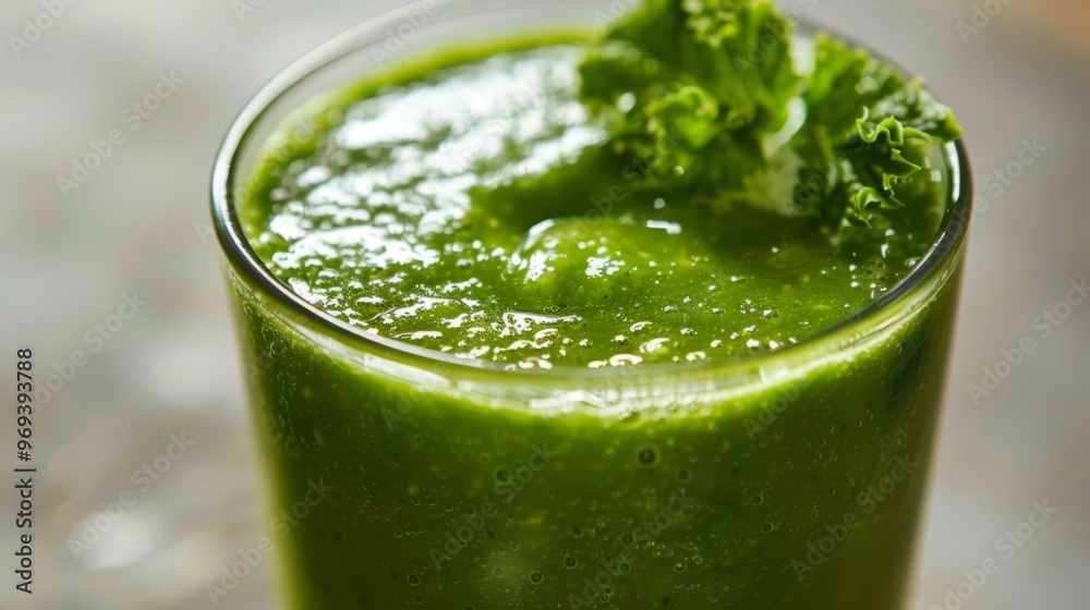 Green smoothie cocktail background illustration generated by ai Green smoothie cocktail background illustration generated by ai