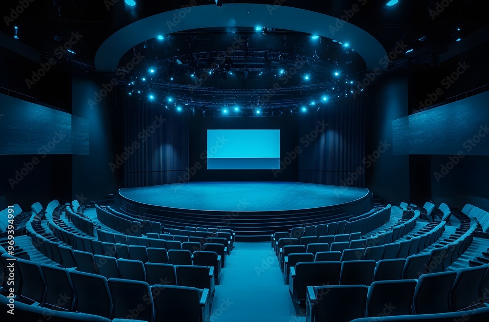 Naklejka premium stage with spotlight