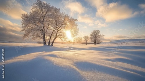winter outdoor scenery wallpaper