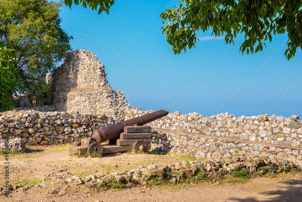 Platamonas fortress view. Pieria, Greece