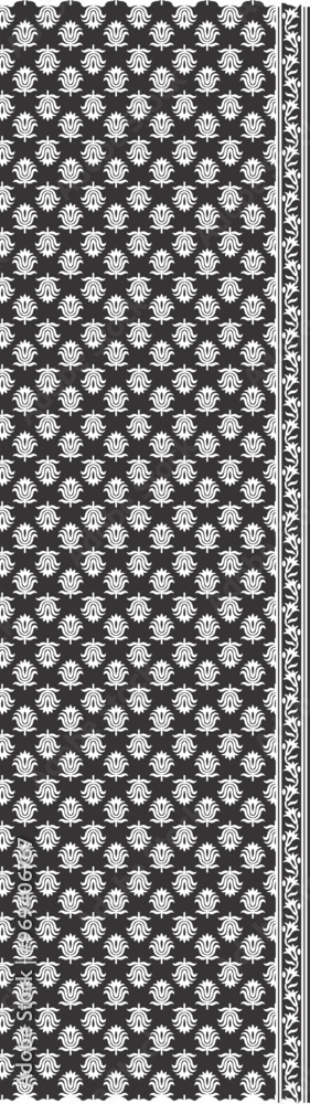 Fototapeta premium Flower Design pattern For Fabric, background.