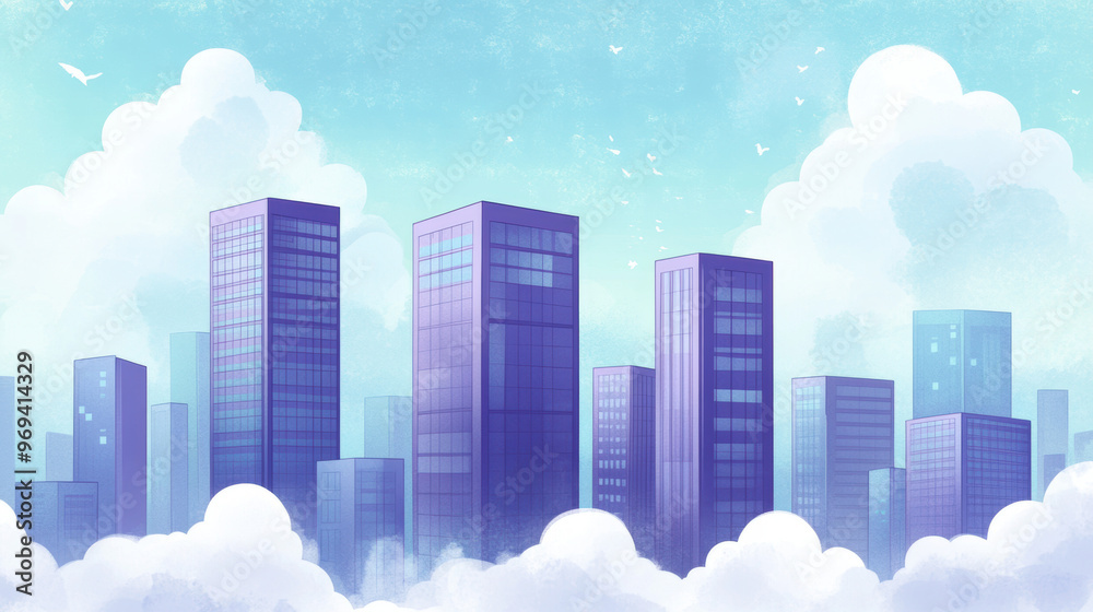 Cityscape Clouds. Cityscape Clouds.